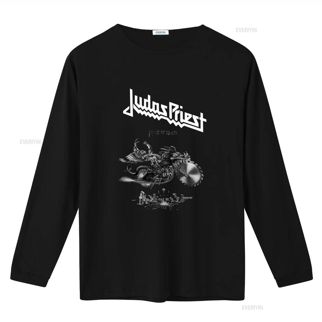 Judas Priest Painkiller V3 1990 Album Cover T Shirt Black Rock Band Design Sizes S 5Xl vintage Washed Stylish Breathable