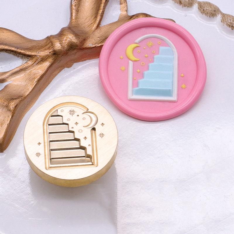 Stempellack Siegel Kupferkopf Künstlerisches Relief Rose Umschlag Tulpe Kerzenlicht Maiglöckchen Flammenfarbe Siegelkopf