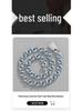 12mm Cuban Chain Rhinestone Hip-Hop Necklace – High-Quality, Versatile Design.