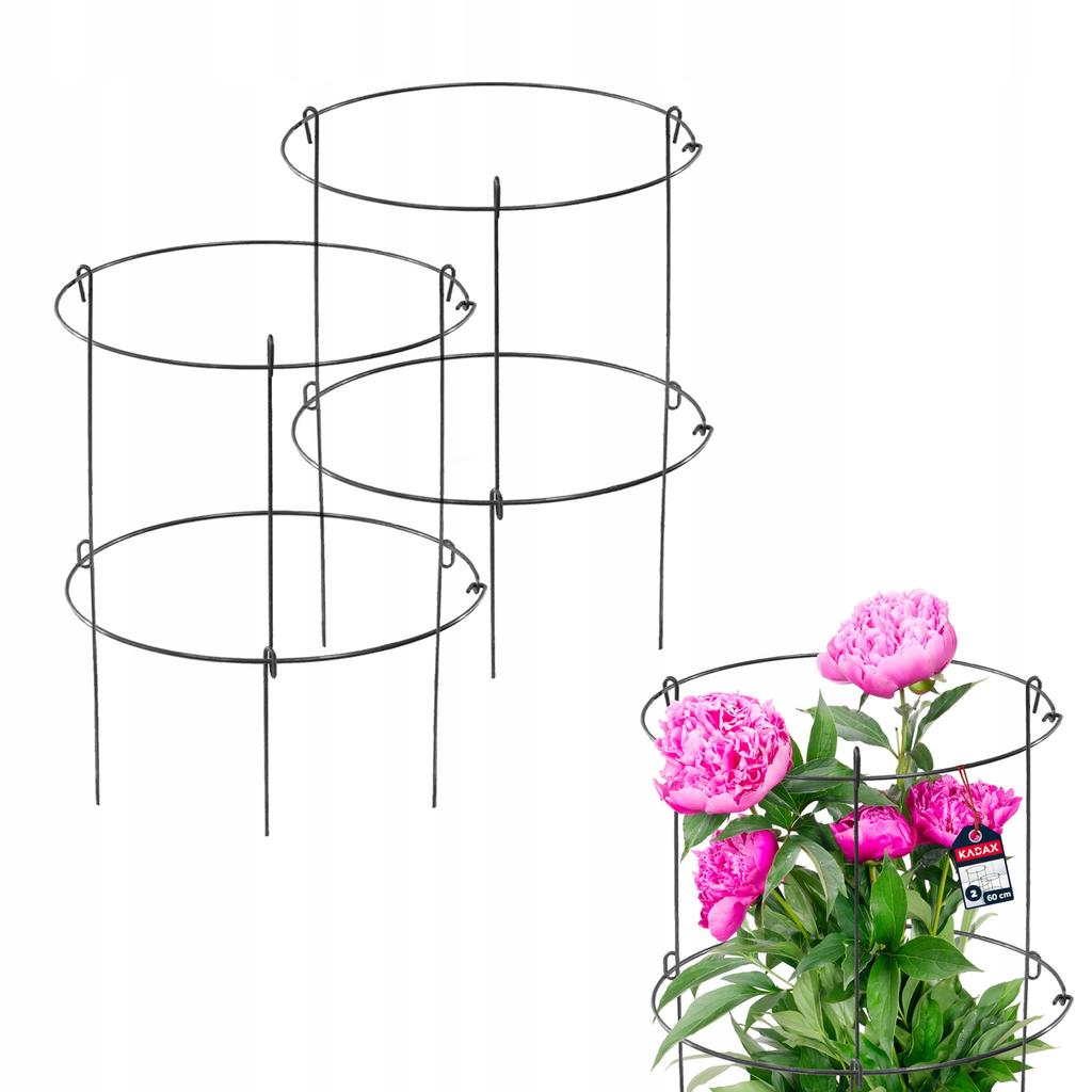 KADAX Flower Plant Support Garden Ring Steel Support