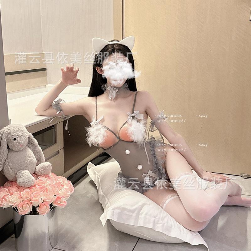Sexy Perspective Fluffy Uniform Seduction Bunny Pure Desire Onesie Passion Pussy Suit