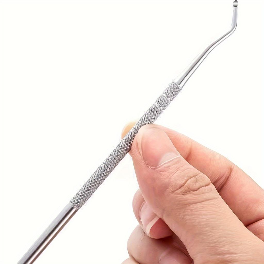 1/3/10 Stück Edelstahl Doppelkopf Zehennagelheber, Eingewachsener Zehennagel Heber, Zehennagel Schmutzentferner Werkzeug, Pediküre Werkzeuge