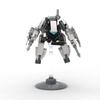 Kompatible Bausteine MOC Mini-Mecha mit zwei Spitzen Montage DIY Exoskelett Roboter Lernspielzeug Ausstellungsmodell für Jungen