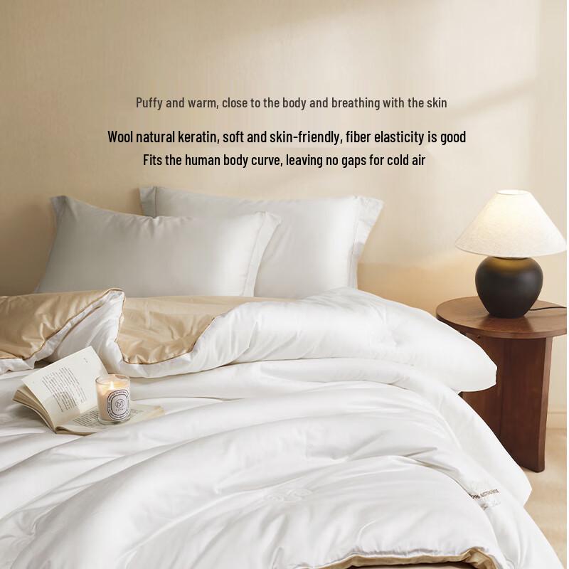 Luolai Home Textiles Baby Grade A 100-Count Cotton & Wool Anti-bacterial Winter Duvet