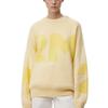 073 Loose Letter Wool Cross-Stitch Knitwear - Round Neck European & American Autumn/Winter Style