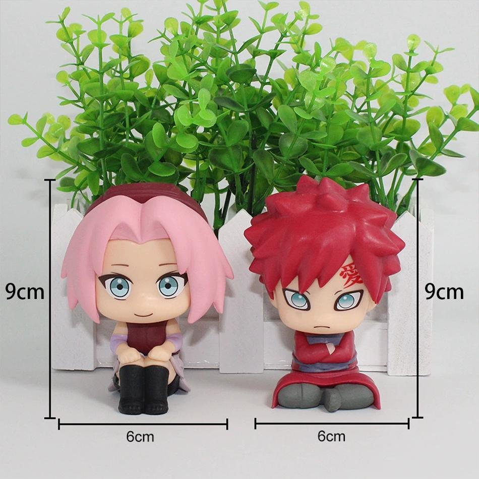 Naruto Anime Figure Naruto Kakashi Action Figure Q Version Kawaii Sasuke Itachi Figurine Car Decoration Collection Model Toy