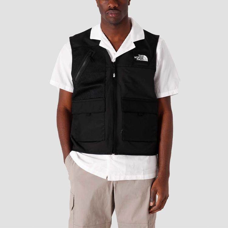 The North Face Vests Men's Black V-neck Moderate Workwear NF0A557F-JK3