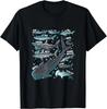 Haiart Hai Geschenke Hai Gesichter T-Shirt Meeresbiologie Geschenk Unisex T-Shirt