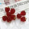 2 Stück 3D Harz Anhänger Süße Traubenfrucht Anhänger Für DIY Ohrringe Halskette Damen Mädchen Party Schmuck Zubehör Geschenk 15mm X 11mm