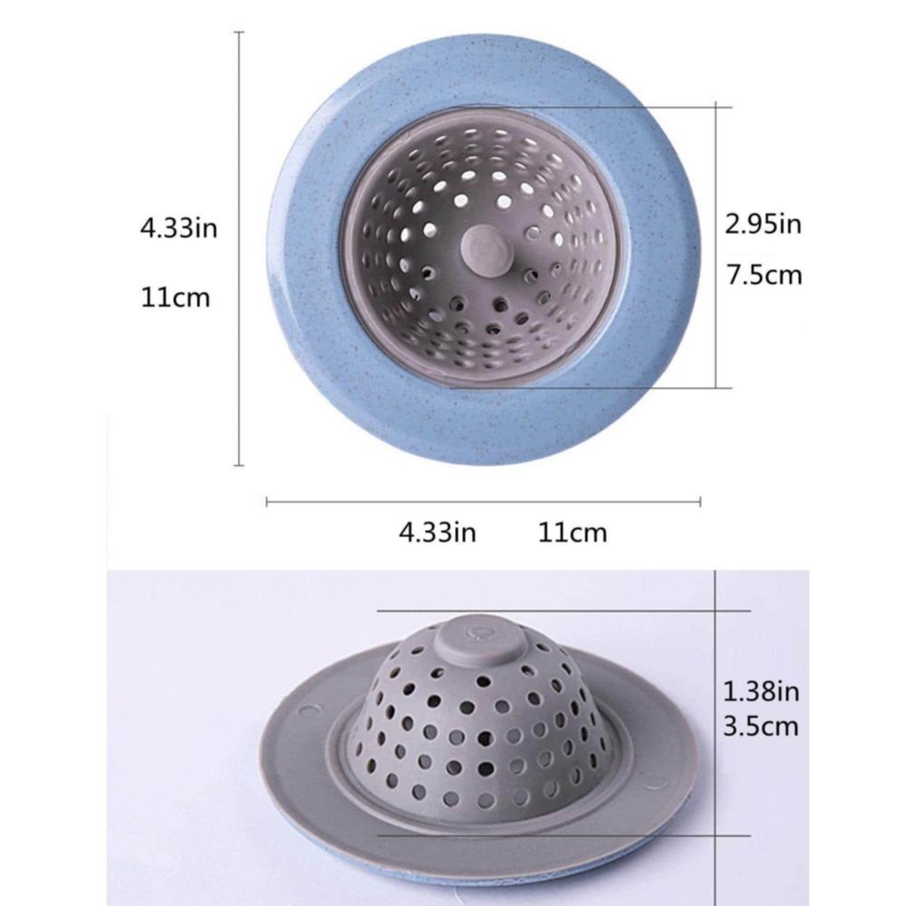 Silicone Anti-Cloggin Floor Drain Hair Stopper Bath Catcher Bathroom Accessories Kitchen Sink Strainer Sewer Filter Shower Cover