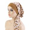 Ethnisch bedruckter Turban Pelz-Kopftuch Nachtmütze Breiter Rand Elastisches Damen-Bandage
