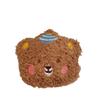 Korean Version of Bear Name Pendant Name Sticker Cute Bear Head Bag Pendant Plush Doll Hanging Decoration