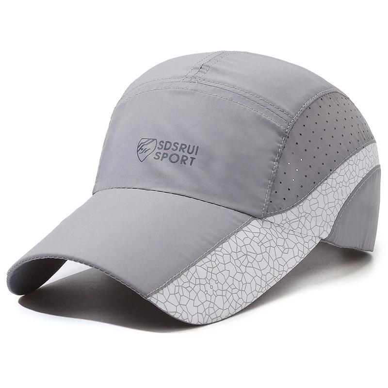 

Шляпа женская летняя корейская версия универсальная кепка солнцезащитная кепка мужская и женская бейсболка повседневная летняя дышащая сетчатая кепка Adjustable светло-серый