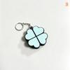 Lucky Four-Leaf Clover Keychain Clickable Buttons Stress Relief Toy Backpack Pendant Party Gift For Kids Adults