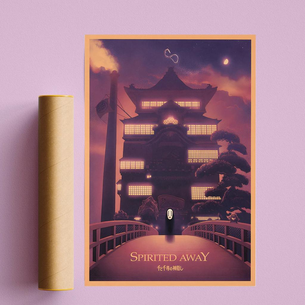 Pop Anime Figure Miyazaki Hayao/Patlabor/Totoro Manga Poster Aesthetic Wall Art Home Kids Kawaii Room Decor Vintage Canvas Print