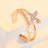 The Only True Love Ring Simple Open Butterfly Ring Trendy Simple Index Finger Tail Ring 