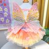 Pet Dog Cat Princess Dress With Bow Tulle Skirt Lightweight Outfit Small To Large Breeds