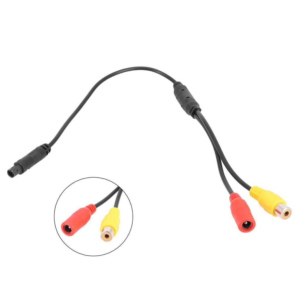 1pcs Car Backup Reverse Camera 4-Pin-Male To CVBS Female Connector-Wire Harness 58.5cm/23inch In-Car-Technology