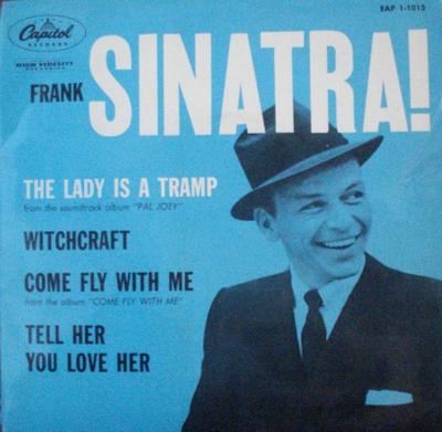 7inch Record FRANK SINATRA - The Lady Is A Tramp EAP11013 Capitol Records 1958 UK Jazz Used