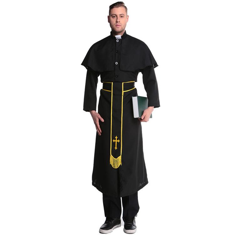 Priest And Creative Nun Couples Costumes In Polyester For Halloween Mxl Festivities