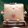 Foldable 2-in-1 Pillow Blanket: Thickened Office Nap, Sofa & Car Cushion