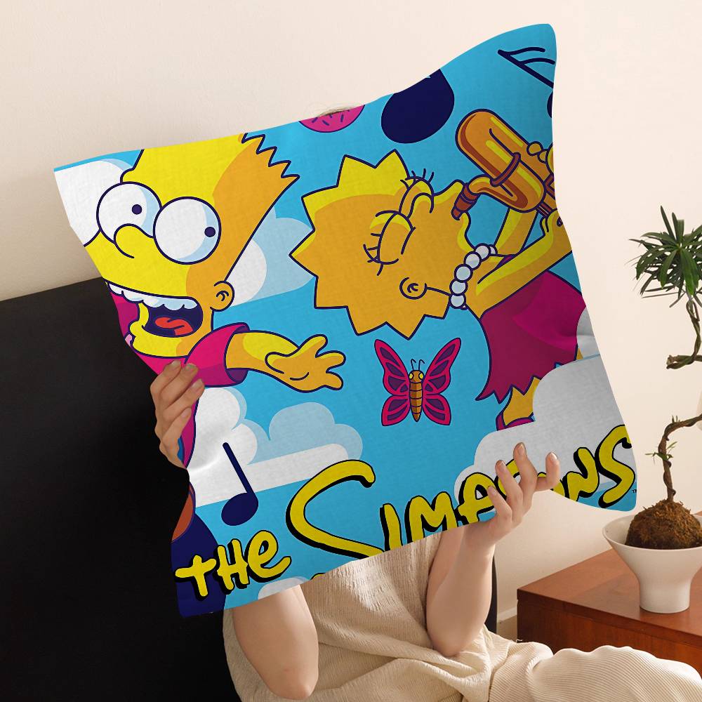 Cartoon The S-Simpsons Pillow Cushion Cover Pillowcase Living Room Sofa Home Decor