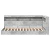 Bookshelf Bed Concrete Grey 75 x 190 cm Particleboard