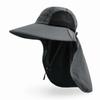 Summer outdoor sunshade sunscreen cap children mesh breathable eaves shawl bucket hat men's mountaineering sun hat
