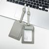 Thickened PU Leather Luggage Tag with Signature Card and Anti-Lost Features
