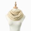 Knitted Material Neck Warmer Scarf Solid Color Winter Knitted Scarf Warm Thick Neck Scarf  For Men