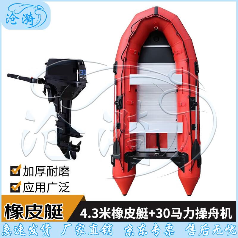 Cangyi 4.3m Inflatable Rescue Boat with 30HP Engine