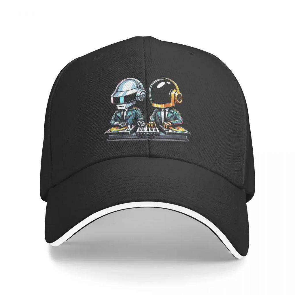 Daft Punk Hat Unisex HipHop Hats Sun Hat Golf Hats Breathable Snapback Caps Baseball Cap Summer