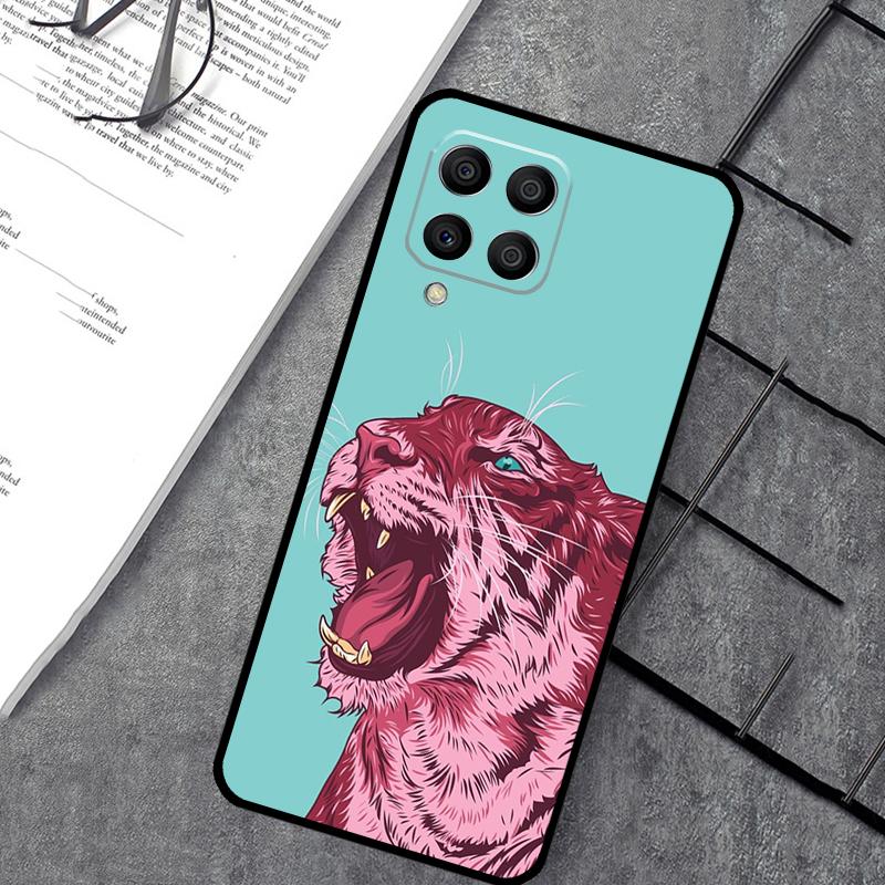 Animal Tiger Art Case For Samsung Galaxy M55 M31 M13 M11 M12 M14 M15 M06 M16 M36 M56 M53 M32 M52 M35 M34 M54