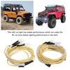 2PCS RC Car Lights Universal 7.4V 8mm Red White 5mm Yellow LEDs RC Car 8LED Lights for Conversion