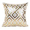 Home New Hot Stamping Motto Golden Pillow Valentine's Day Pillow Cushion Short Plush Pillow Case