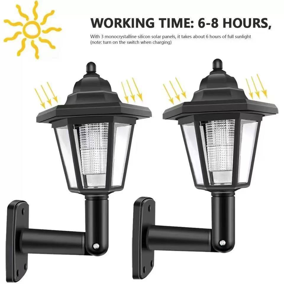 Solar Hexagonal Palace Lantern: Outdoor Garden Decorative Lamp with Wall, Ground Stake Options - New Model