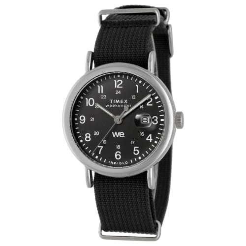 

Часы унисекс TIMEX Weekender TW2W86100, кварцевый механизм, водонепроницаемость 5 АТМ, акрил, черный циферблат, латунь