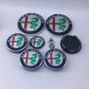 1 set 8 pezzi 9 pezzi Tappo coprimozzo ruota da 50 mm per Alfa Romeo 147 166 Coperchio cofano baule da 74 mm Emblema volante da 40 mm Brera Spider Giulietta