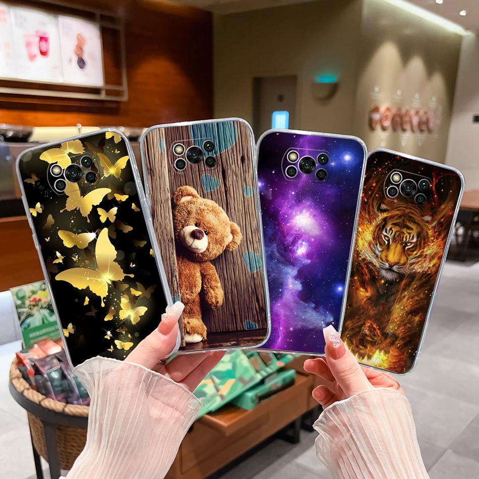 For Poco X3 Pro GT Case Creative Fun Soft TPU Silicone Clear Anti Choc Phone Back Cover For Poco X 3 Pro GT X3Pro X3GT NFC Funda