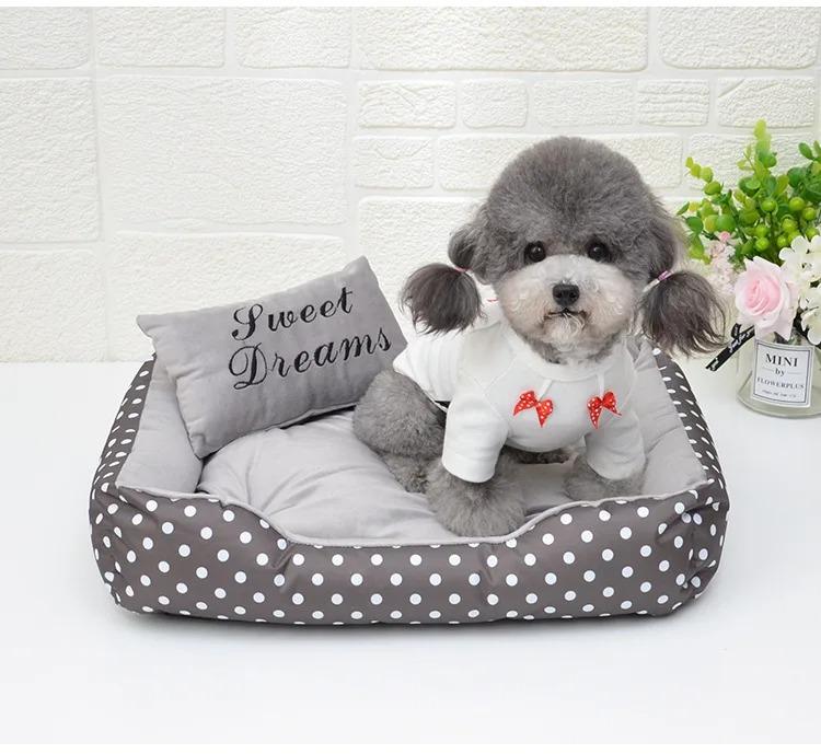 Dog Bed Plush Large Dogs Warm Bedding for Winter Fluffy Accessories Small Breeds Kennel Medium Sofa Pet Supplies Cats Mat Beds