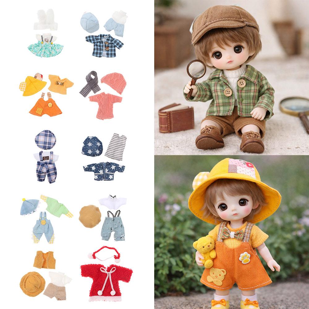 20 Styles 16~17cm Doll Clothes Casual Wear Rompers T-shirt Hat DIY Girls Gift for 16~17cm Doll
