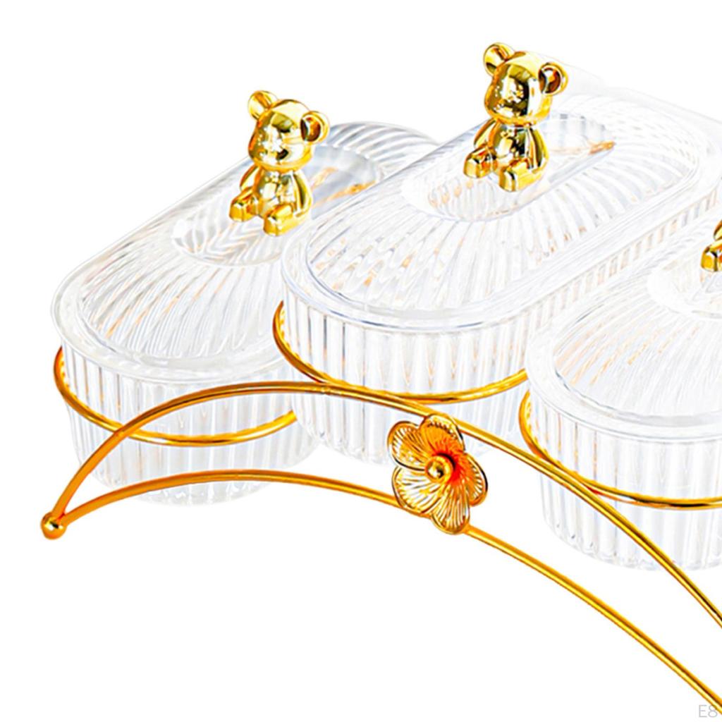 Appetizer Tray for Dried Fruits, Divided Serving Dish Kitchen and Living Room