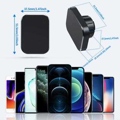 Upgrade Magnetic Car Phone Holder Vent 6X Strong Magnets Universal Mobile Phone Mount Hook 360° Rotating Air Vent Cradle
