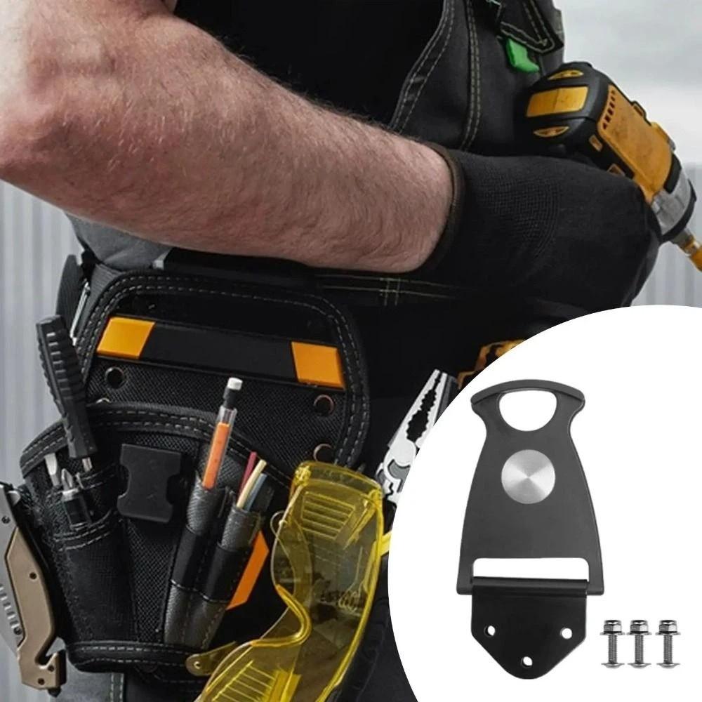 Solid Material Rotatable Quick Hang Hook Electrician Waist Belt Pouch Daily Repair Scenarios
