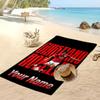 Asciugamano da Spiaggia Personalizzato Stampato Cristiano Ronaldo Logo Calcio Supporto Nome Personalizzato Testo Asciugamano Assorbente Per Sport Viaggio Regalo Speciale