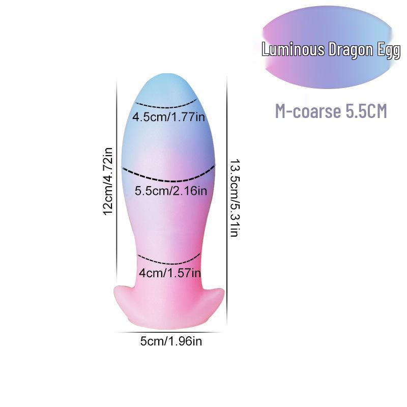 Liquid Silicone Dragon Egg Vaginal & Anal Plug - Portable and Popular