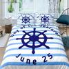 Luxury 3D Nautical Anchor Bedding Set Bedroom Soft Modern Bedspreads Comefortable Kids Duvet Cover Quilt Cover And Pillowcase