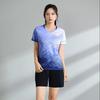 Men Women Badminton Shirts Short Sleeve Breathable Team Training Competition Tops