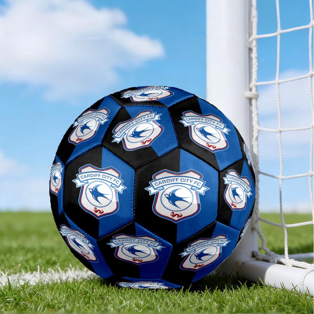 Card-iff Fc Crest Printed Size 5 Soccer Balls, High-Quality, Anti-Slip, Protective Football, A Unique Gift , Birthdays, Christmas Gifts