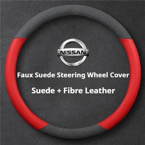 Wildleder Auto Lenkradbezug für Nissan Qashqai Kicks March Xtrail Micra Leaf Qashqai J11 J10 J12 Armada Juke Note Zubehör